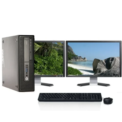 HP EliteDesk 800 G1 | Intel core i7 4th gen | 4gb ram 500gb storage + HP L1910 square monitor | 19-inch screen + Ex-uk keyboard and a mouse + connecting cables (price is exclusive of VAT)