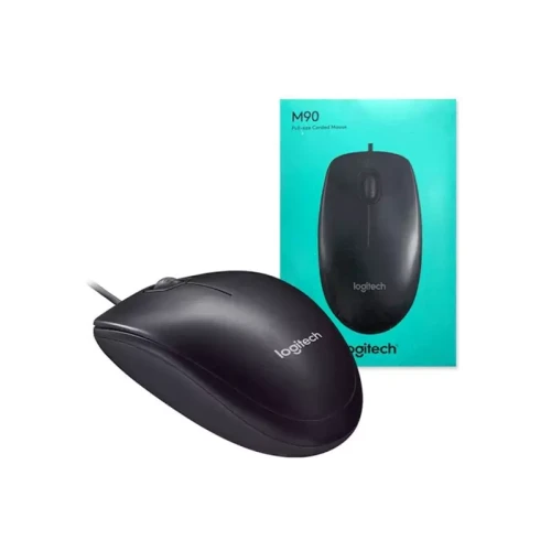 Logitech M90 Mouse with 1.5 Meters length wire.