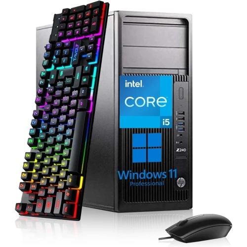 HP Z240 Tower Workstation Desktop Computer, Intel Core i5-6500, 32GB